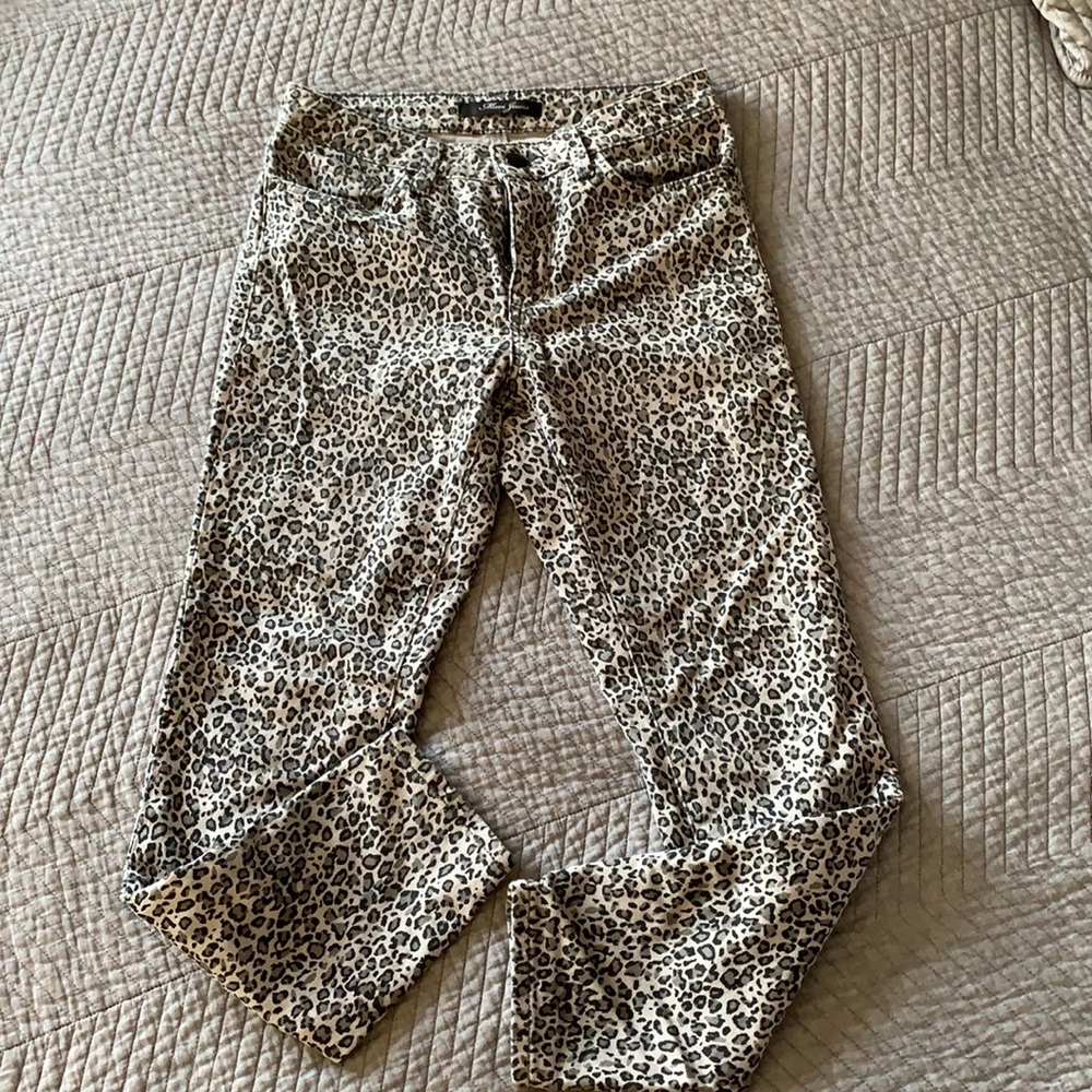 Leopard print Mavi skinny crops
